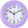 Topkey Orologio Da Parete Silenzioso Da Cucina 9 Pollici Retro Non Ticchettante Orologio Da Parete Decorativo Per La Camera Da Letto e L'Ufficio - Taro Viola