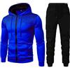 JMEDIC Tute Da Ginnastica Da Calcio Da Dots Hoodie Casual Sport e Sweatshirt Winter Men Suits & Set Taglie Forti 4xl Giacca Completo Tute Felpate (Blue, M)
