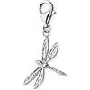 Engelsrufer Ciondolo da donna a forma di libellula, in argento Sterling, chiusura a moschettone, senza nichel, OneSize, Argento, Nessuna pietra preziosa