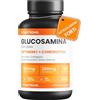 Vitastrong. GLUCOSAMINA CONDROITINA MSM Vitastrong - OptiMSM®, COLLinstant® Collagene e Acido Ialuronico, Boswellia, Zinco, Selenio e Manganese - Ad Alto Dosaggio - Formula Efficace - Qualità Premium