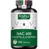 RAIBU NAC N-Acetil-Cisteina 600mg - 200 capsule - 100% NATURALE - Vegano e senza additivi - Altamente dosato - Qualità Premium - Prodotte da Raibu