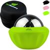 Feel Recovery Palla Massaggio Muscolare con Gel Caldo e Freddo Sfera Metallo 8cm Ø - Rullo per Massaggio Manuale per Crioterapia e Anticellulite - Roller Massaggiatore per Fascite Plantare, Schiena e Piedi