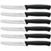 F. Dick ProDynamic 85700132 Multi-Purpose Knife Set (6 x Black Knives with Blade 11 cm, Micro Serration, X55CrMo14 Steel, Rustproof, 56° HRC)