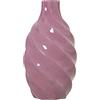 DRW Vaso da tavolo in ceramica in rosa 24 x 43 cm