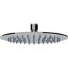 ERCOS Soffione Doccia Tondo Diametro 200 MM, Soffione Doccia Effetto Pioggia Con Snodo Orientabili, Installazione Interna ed Esterna, Soffione Doccia A Muro In Acciaio Inox