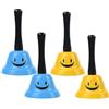 BEOIUCZZY 4 Pezzi Campanello a Mano, Campanello da Scuola e da Tavolo, Ideale per Hotel, Ristoranti e Eventi