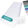 Engelbach® Tappetino doccia antiscivolo 53x53cm - Tappeto con 2 ganci per asciugatura rapida - Senza BPA, antimuffa e antibatterico - Lavabile in lavatrice