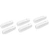 HASAYAKI Pesi per corde per tende, 6 pendenti in plastica con cordino per tende verticali e tende - Bianco