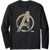 Marvel Avengers Infinity War Steel Symbol Maglia a Manica
