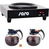 Saro 317-2078 - Piastra riscaldante + Saro 213-3801 - Caraffa in vetro, 1,8 l
