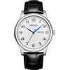 CIVO Orologio Uomo Pelle Nero - Orologi Analogico Calendario Minimalista Orologio da Polso Uomo Impermeabile Elegante, Orologio Quarzo Uomo Business Classico, Regalo Uomo