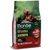 Monge Natural Superpremium BWild Grain Free per Cane Adult All Breeds con Agnello, Patate e Piselli da 12 Kg