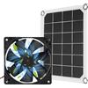 Ejoyous Ventilatore di scarico alimentato a energia solare, 6 V 10 W, pannello solare, impermeabile, ventilatore USB per serra per camper, serra, casa, polli