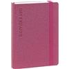 COMIX Luxury, Mini - Agenda 2024 Giornaliera 12 Mesi, Con Tasca a Soffietto Interna, Chiusura Con Elastisco, Doppio Segnalibro, 384 Pagine Interne, Formato cm 11x15,3hx3 - Rosa