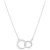 Elli Collana Donne Ciondolo Anelli Elegante Sfera Intrecciato Colore Argento con Cristalli