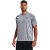 Under Armour T-Shirt a Maniche Corte con Scollo a V Tech 2.0, Uomo, Acciaio (035)/Nero, L