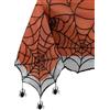 Elrene Home Fashions - Tovaglia foderata in pizzo, motivo ragno, 152,4 x 213,4 cm, colore: Nero/Arancione
