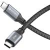 Sonero® Cavo da USB-C a USB-C, trasmissione immagini 4K 60Hz, USB 3.2 Gen 1, DP Alt Mode, trasmissione dati 5 GB/s, 3A/20V/60W, grigio/nero, 1,00 m
