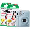 Fujifilm Instax Mini 12 Blue + 2 Pellicole da 20 foto, Fotocamera a stampa immediata