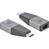 Techly 363494 Adattatore da USB-C™ a Mini DisplayPort MDP 4K a 60Hz Nero/Argento