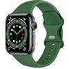 Epova Cinturino in Silicone Compatibile con Apple Watch 44mm 42mm 45mm 46mm 49mm, Cinturini di Ricambio per Apple Watch Ultra/Ultra 2/ iWatch SE Series 10 9 8 7 6 5 4 3 2 1,Verde militare, Piccolo