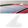 CGEAMDY Autos Tetto Decorazione Antenna Pinna di Squalo, Sul Tetto di Stile Antenna per Autos, Tetto di Design del Segnale AM/FM Impermeabile Universale per Veicoli SUVs Camion Van(Bianco)