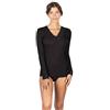 EGI Maglia lana e microfibra donna EGI manica lunga art. 303 - L/XL, Nero