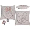 Out of the blue Cuscino decorativo, Disney, Minnie & Mickey 40 x 40 cm, fodera: 100% cotone, imbottitura: 100% poliestere