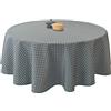 Le linge de Jules Tovaglia Antimacchia Paon Blu Scuro - Rotonda 160 cm