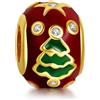 MITSOKU Perline albero di Natale Charm Bracciale da donna Collana in argento 925 Gioielli Natale, compleanno, Halloween Regalo per ragazze
