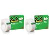 Scotch Magic Tape Nastro Adesivo Trasparente, 1 Rotolo 19 mm x 33 m, Nastro Trasparente Opaco e Scrivibile Ottimo per Casa, Ufficio e Scuola (Confezione da 2)