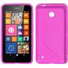 ebestStar - Cover Compatibile con Nokia Lumia 630 Custodia Protezione S-Line Design Silicone Gel TPU Morbida e Sottile, Viola [Apparecchio: 129.5 x 66.7 x 9.2mm, 4.5'']