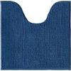Decomira Tappeto Bagno Antiscivolo in Ciniglia | Tappetino bagno super assorbente, lavabile in lavatrice | Per il bagno, la doccia, la vasca da bagno o come tappetino WC | Blu - 45x45 cm WC