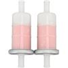 Uadme 2 Pezzi Filtro Carburante Universale, 9,5mm 10mm Filtro Benzina 3/8 Pollice Elemento Lavabile Carburante Moto Filtro Liquido Gasolio per CBR600 VT600 NT650 VFR700 ST1100 VT1100 GL1200 GL1500