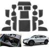 GAFAT Compatibile con Honda HR-V 2022-2024 2025 Tappetini Antiscivolo, HRV 2023 Tappetino in Gomma, Console Centrale, Portabevande Tappetini, Tappetini Cucitura della Porta, HRV Accessori (Bianco)