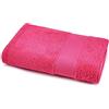 Bassetti - Telo Doccia grande 100x150 | Telo Bagno Grande in Spugna di Cotone 430 gr/m² | Morbido Asciugamano Doccia Tinta Unita - Fucsia K1