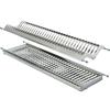 Tecnoinox Scolapiatti e bicchieri su due piani con bacinella inox AISI 304 INOXMATIC - 90 cm