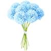 MUYAPAY Fiori di Ortensia Artificiale,12 Pezzi di Fiori di Palla di crisantemo di Seta,Bouquet Di Ortensia Finte,Ortensie Artificiali con steli,per Bouquet di Nozze,Casa,Giardino,Ufficio(Azzurro)