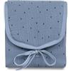 Interbaby Fasciatoio Portatile Pieghevole Impermeabile per Neonato MUSSOLA PUNTOS, petrolio · Tappetino per cambio· 45x75 cm