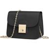 BAICLES Donna Piccola Borsa Quadrata Borsetta Ragazza PU Pelle Borsa Estiva Donna Versatile Borsa A Tracolla Piccola Borsa con Tracolla Regolabile,Nero