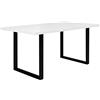 Forte TABLES Tavolo non allungabile, in legno derivato, bianco, 160 x 74,7 x 90 cm