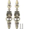 Tomotato 2 Pezzi Maniglie per Mobili Vintage, Retrò Pomelli per Cassetti Ad Anello in Lega di Zinco per Ante di Armadietti Domestici(Bronzo)
