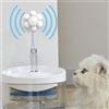 TaYoung Fontana d'acqua per cani e gatti, sensore di movimento intelligente per cani e gatti, interruttore automatico per acqua potabile per animali domestici, contenitore con sensore di movimento,