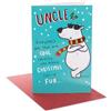 UK Greetings Biglietto di Natale per zio, motivo orso polare divertente