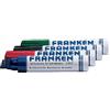 Franken Z1909 Board Marker, ricaricabile, tratto: 4 - 12, 4 pezzi, colore: rosso/verde/blu/nero 4 pezzi colori assortiti
