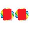 BM BeMore - Color Basic 0110608 - Quaderno Formato A4 - Rigatura 4F - Quadretti 4Mm Con Margini - Carta 80G/Mq - Colori Assortiti - Confezione 10 Pezzi (Confezione da 2)