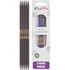 KnitPro J'Adore Cubics Ferri da Maglia a Doppia Punta Set da 5 - Spilli in Legno per Calzini Cappelli Guanti Corti per Maglia Rotondi - 20 cm x 5,00 mm
