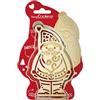 ScrapCooking - Kit taglierina e goffratore in legno Babbo Natale - Stampo in acciaio inox per biscotti in rilievo - Stampo accessorio pasticceria sabbiata - Idea regalo cucina Xmas - 2079