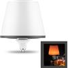 REV LAMPRUSCO FLAME - Lampada da tavolo senza fili, 130 lm, 2 W, 4000 mAh, con funzione dimmer, modalità luce di candela e protezione da spruzzi d'acqua IP54, lampada da tavolo touch per interni ed