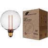 greenandco Lampadina dimmerabile E27 Vintage G125 chiaro 3,5W 120lm | Lampadina E27 luce extra calda 1800K Vintage Edison, angolo del fascio 320°, 230V, nessun sfarfallio, dimmerabile